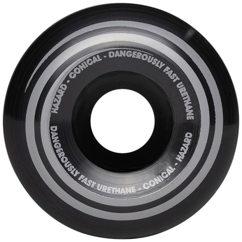 HAZARD RADIO ACTIVE CS CONICAL BLACK 52MM 101A SKATEBOARD WHEELS