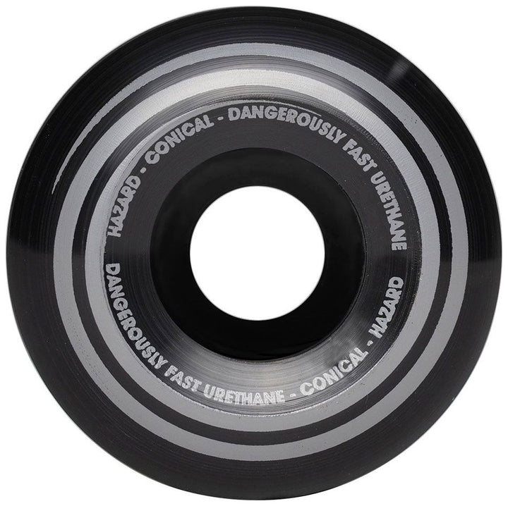 HAZARD RADIO ACTIVE CS CONICAL BLACK 52MM 101A SKATEBOARD WHEELS