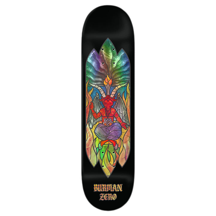 ZERO BURMAN STAINED GLASS SKATEBOARD DECK | 8.6"