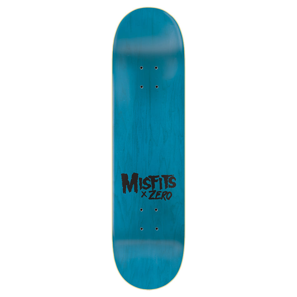 Zero Misfits Fiend Skull Green  8.375" Skateboard Deck