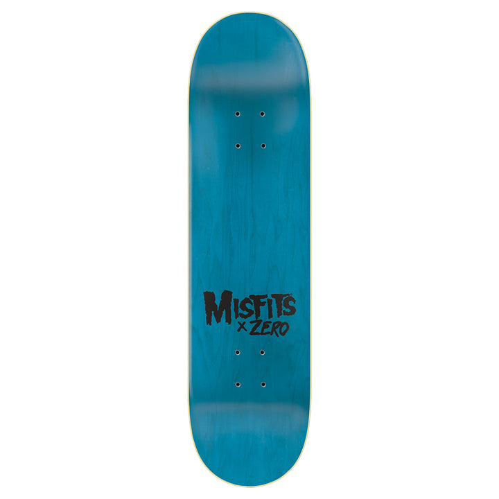 Zero Misfits Fiend Skull Green  8.375" Skateboard Deck