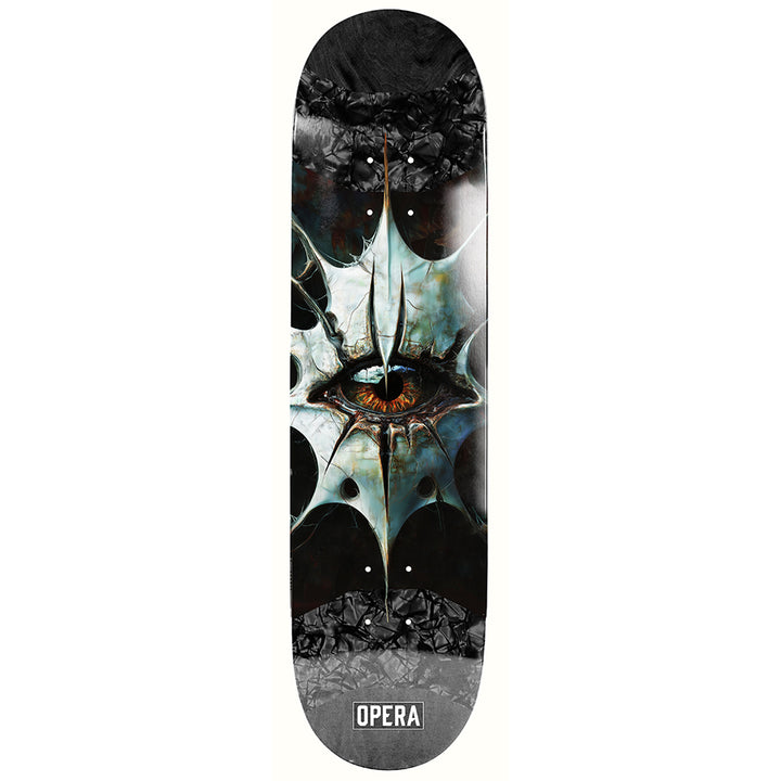 Opera Evil Eye Symmetrical Pop Slick Skateboard Deck 8.25"