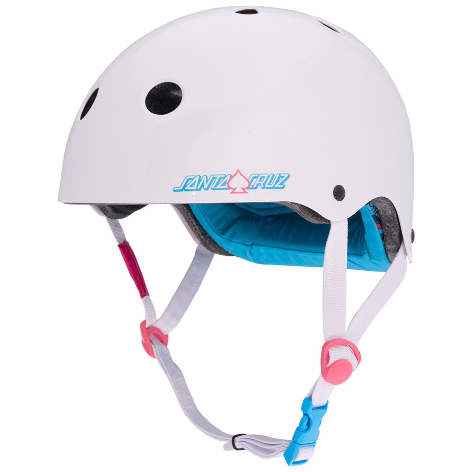 Protec Low Pro Certified Santa Cruz Gloss White Helmet