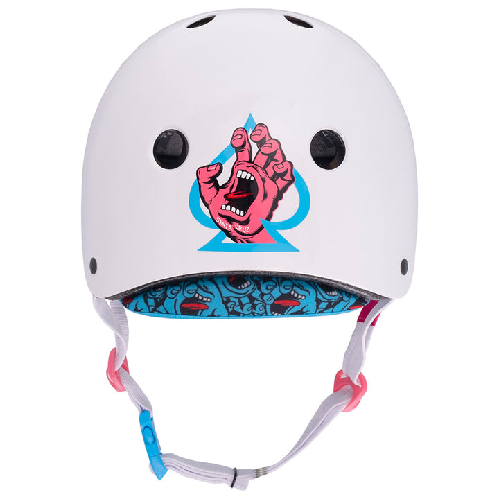 Protec Low Pro Certified Santa Cruz Gloss White Helmet