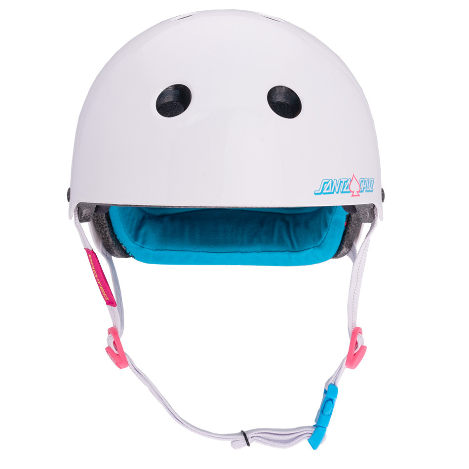 Protec Low Pro Certified Santa Cruz Gloss White Helmet