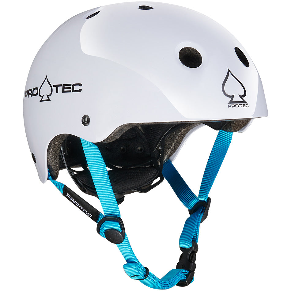 Protec Classic Junior Fit Certified Gloss White Youth Helmet