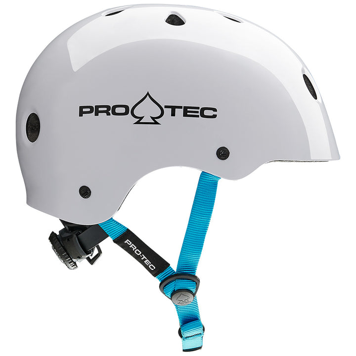 Protec Classic Junior Fit Certified Gloss White Youth Helmet