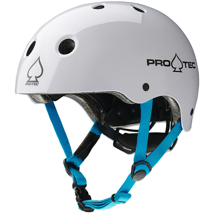 Protec Classic Junior Fit Certified Gloss White Youth Helmet