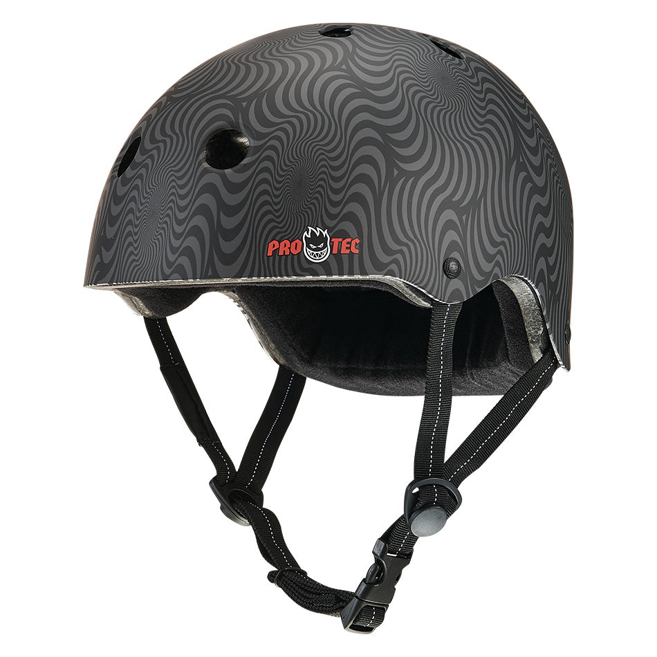 Protec Low Pro Certified Spitfire Black Swirl Helmet