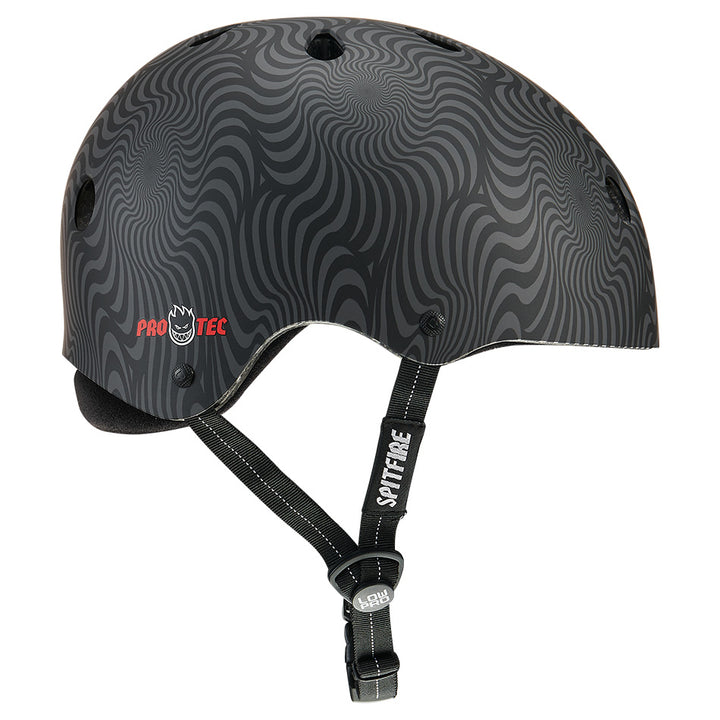 Protec Low Pro Certified Spitfire Black Swirl Helmet