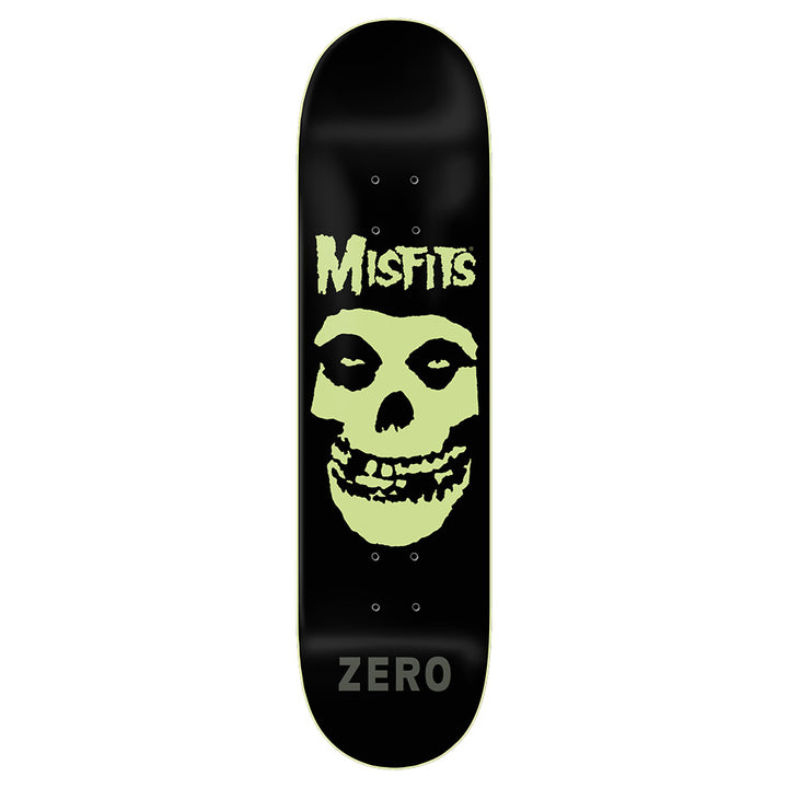 Zero X Misfits Fiend Skull GITD Skateboard Deck