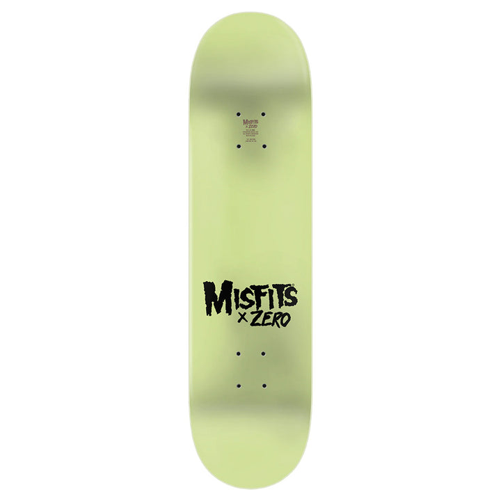 Zero X Misfits Fiend Skull GITD Skateboard Deck