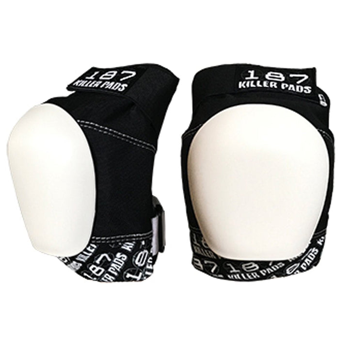 187 PRO KNEE PADS BLACK/WHITE CAP