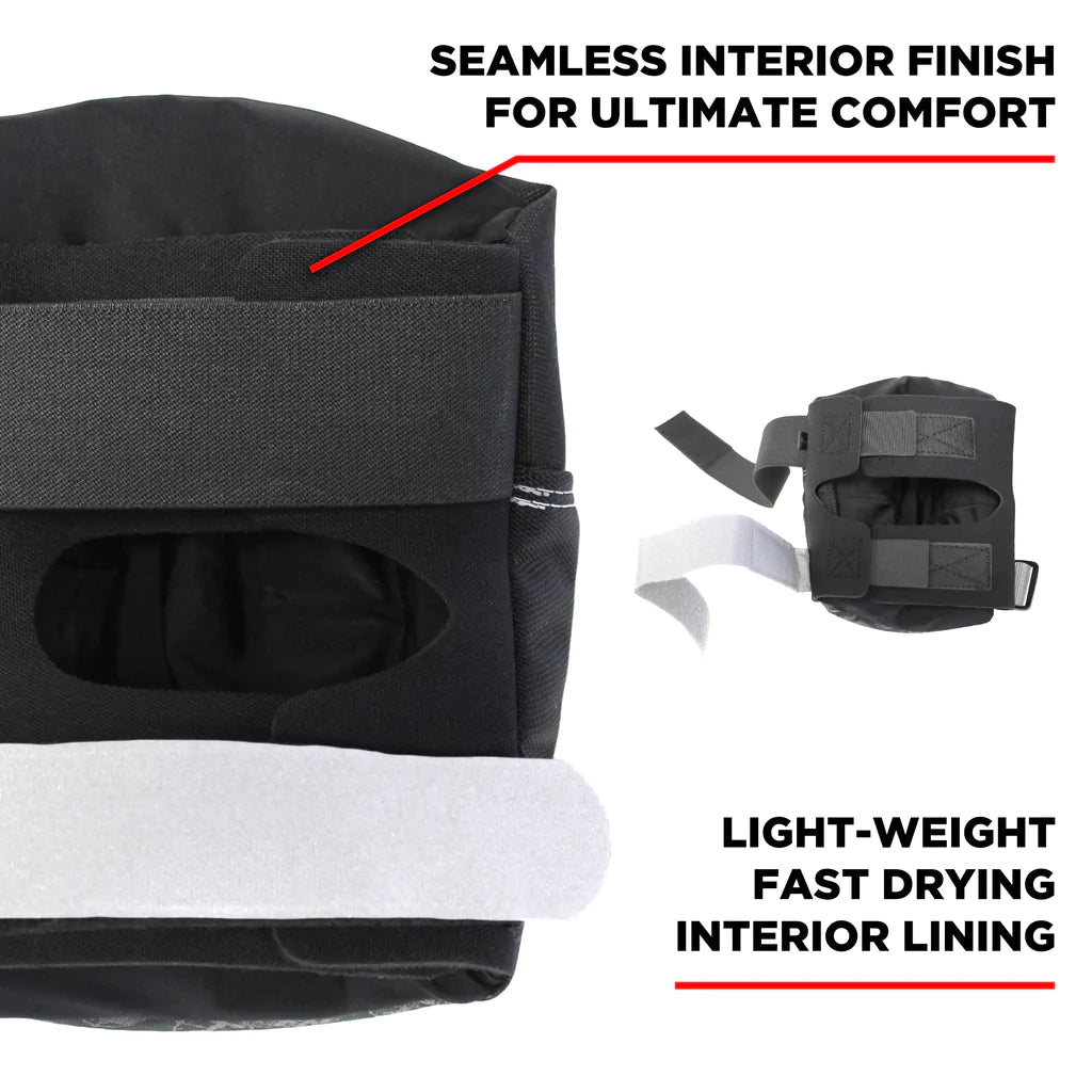 187 PRO KNEE PADS BLACK/WHITE CAP