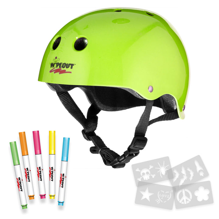 TRIPLE 8 WIPEOUT DRY ERASE YOUTH HELMET ZEST