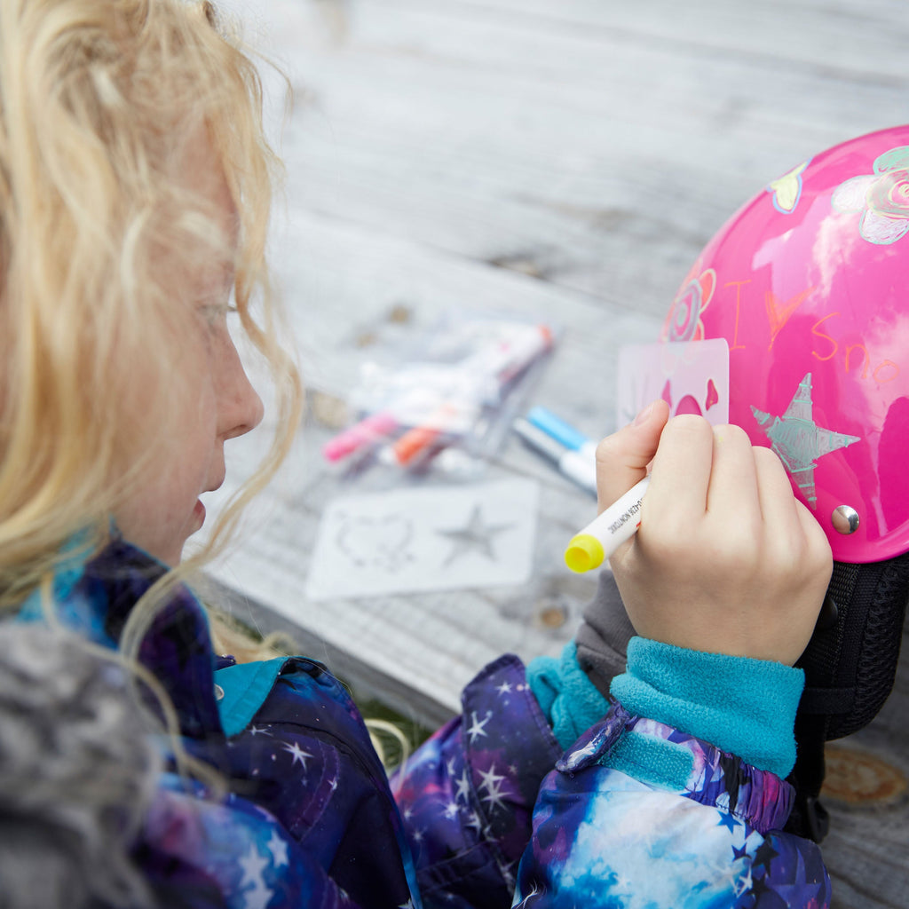 TRIPLE 8 WIPEOUT DRY ERASE YOUTH HELMET NEON PINK