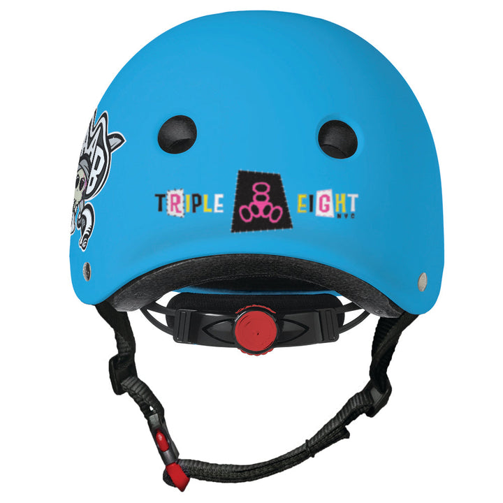 TRIPLE 8 LIL 8 CERTIFIED YOUTH STAAB HELMET NEON BLUE RUBBER