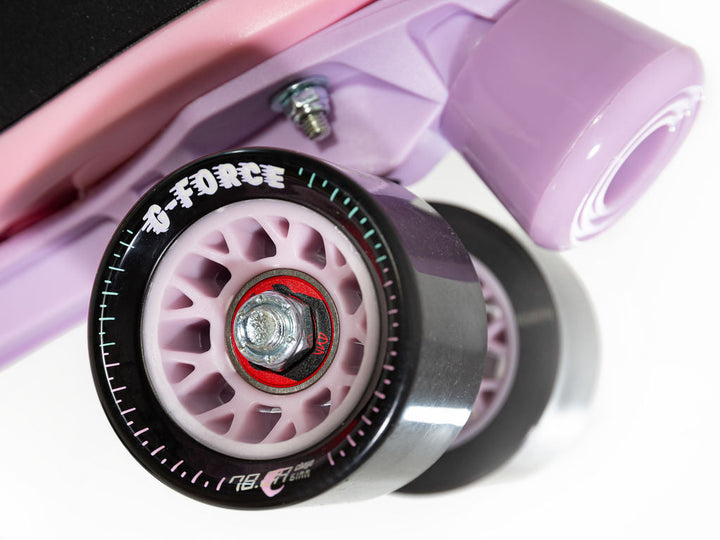 CHAYA MELROSE BLACK/PINK/LAVENDER ROLLER SKATES