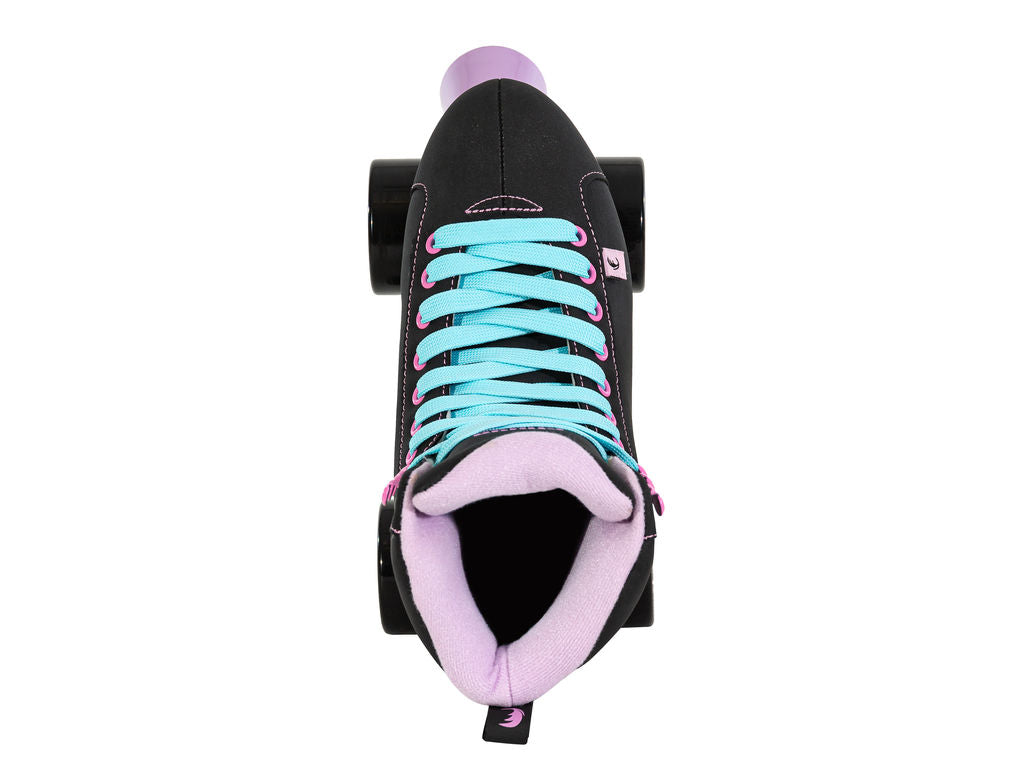 CHAYA MELROSE BLACK/PINK/LAVENDER ROLLER SKATES