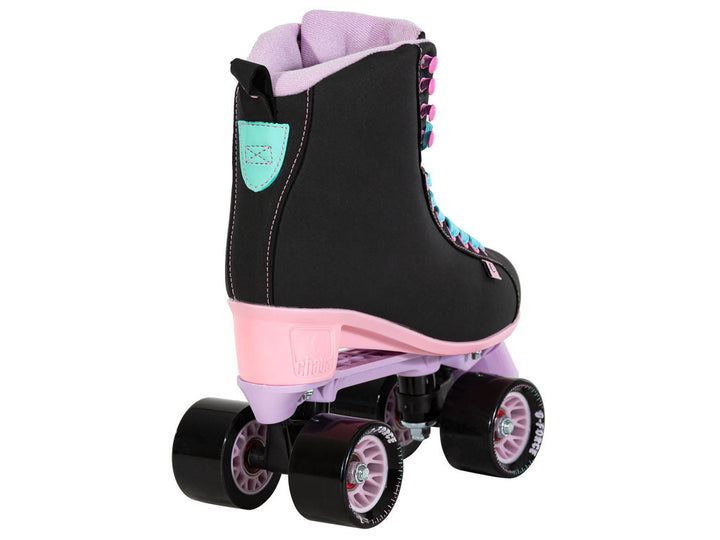 CHAYA MELROSE BLACK/PINK/LAVENDER ROLLER SKATES