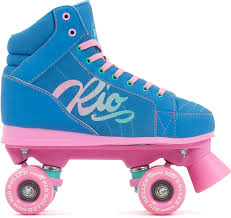 RIO ROLLER LUMINA ROLLER SKATES BLUE PINK