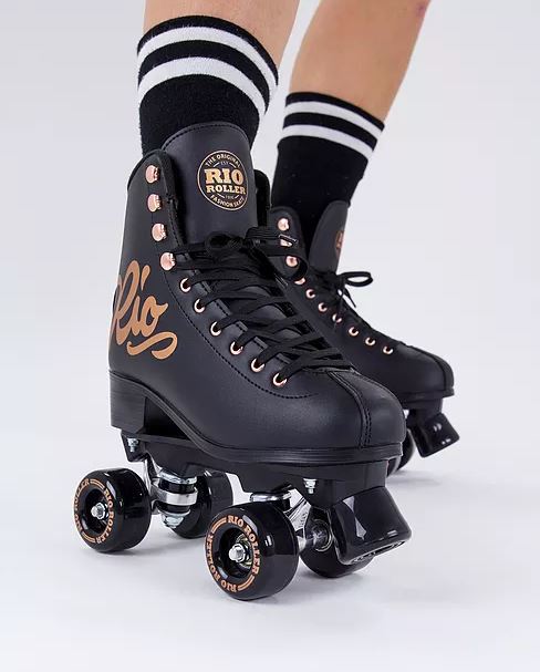 RIO ROLLER ROSE BLACK SKATES