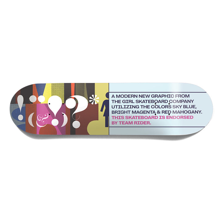 GIRL FOLLIES NIELS BENNETT 8.25 SKATEBOARD DECK