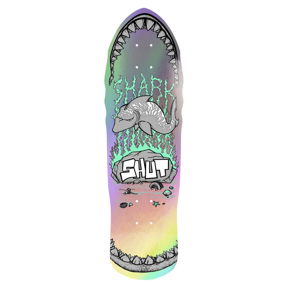 Limited Release 1986 Reissue Shut 86 Speed Shark EX7 Hologram Skateboard Deck |9.0"