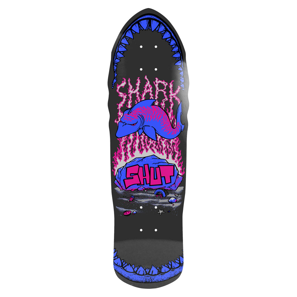 Limited Release 1986 Reissue Shut 86 Speed Shark EX7 Fluorescent Skateboard Deck |9.0"