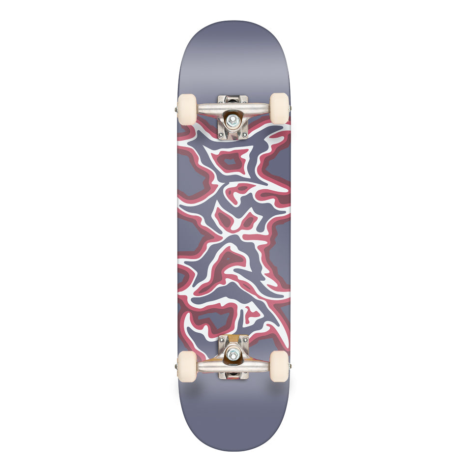 Deca Metal Script Grey 8.5" Complete Skateboard