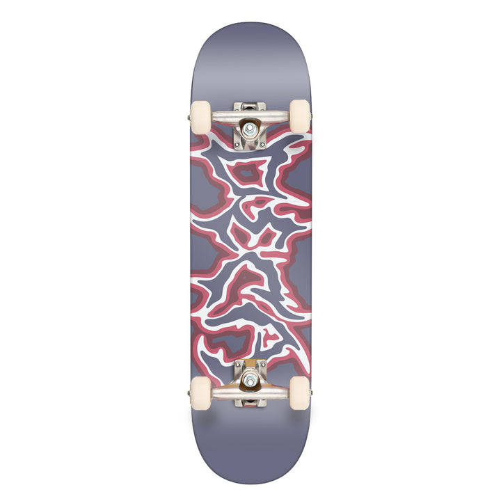 Deca Metal Script Grey 8.5" Complete Skateboard