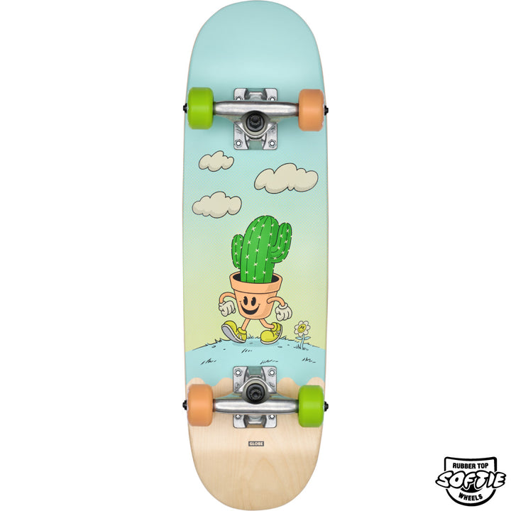 Globe Kids Softie 83 Micro Cacti Guy 7.125 Complete Skateboard