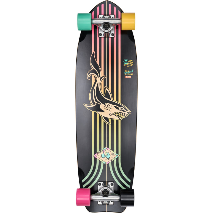 GLOBE Sidewalk Slider Black/Shark Complete Cruiserboard | 28"