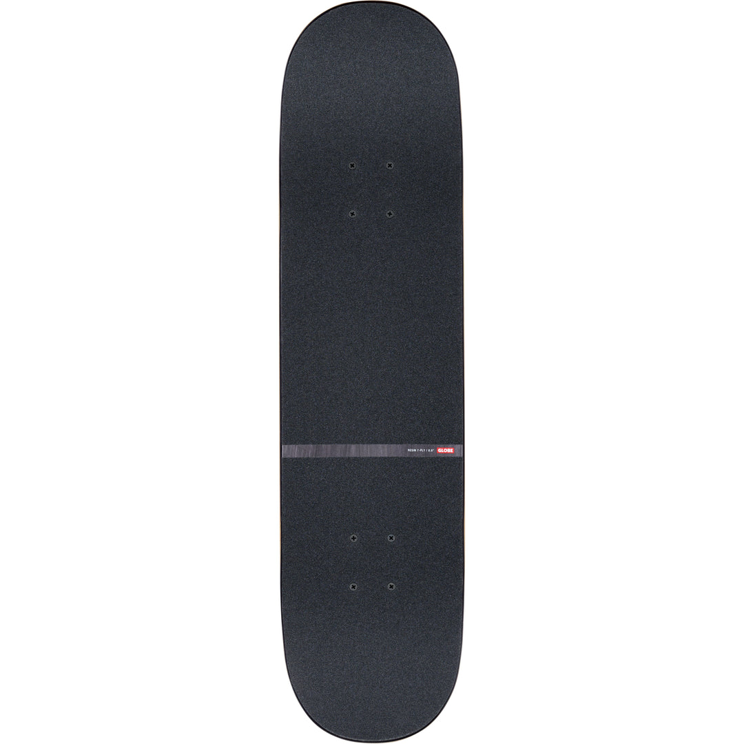 Globe G1 Downtown Doom Silver Red 8.0 Complete Skateboard