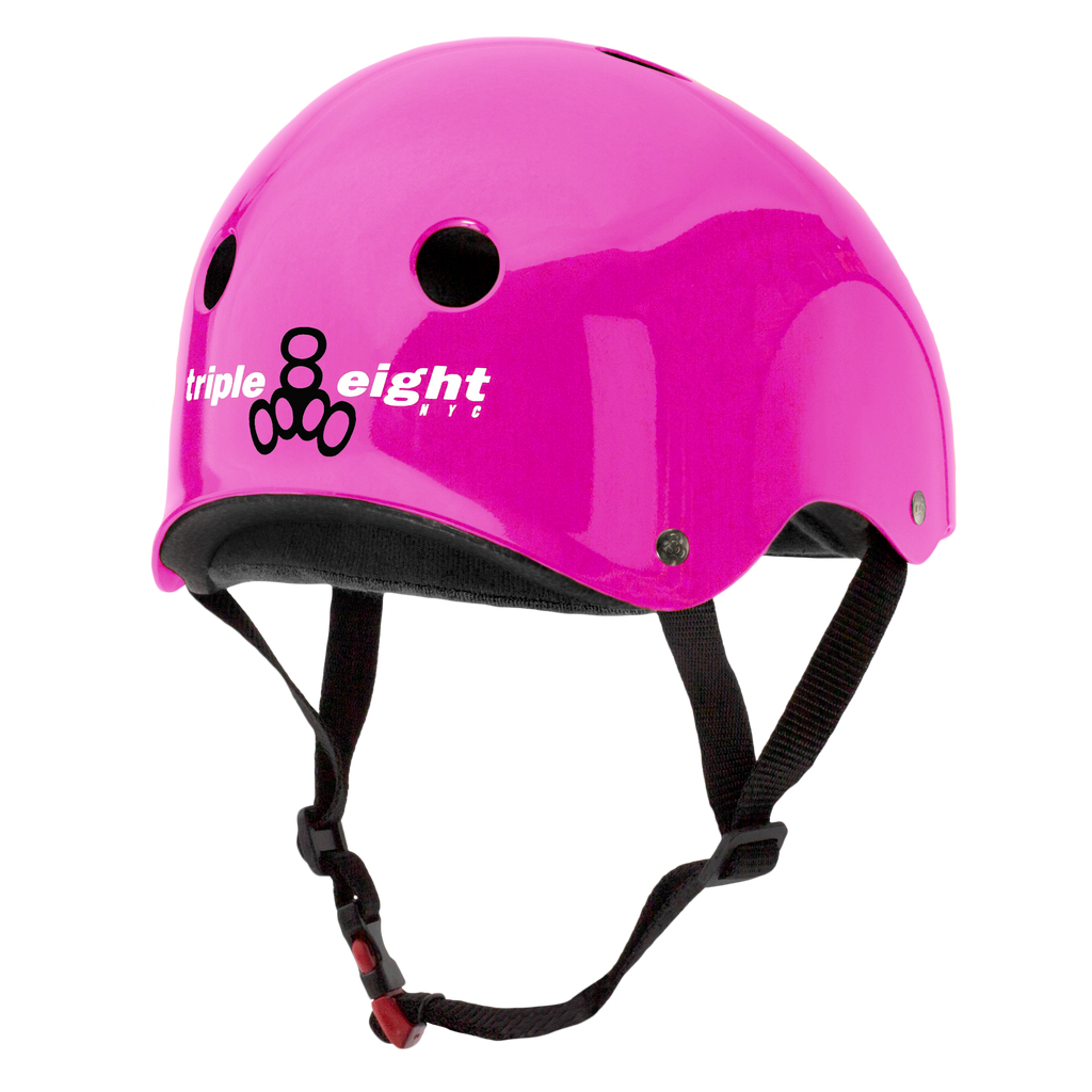 TRIPLE 8 THE CERTIFIED HELMET SS PINK GLOSSY
