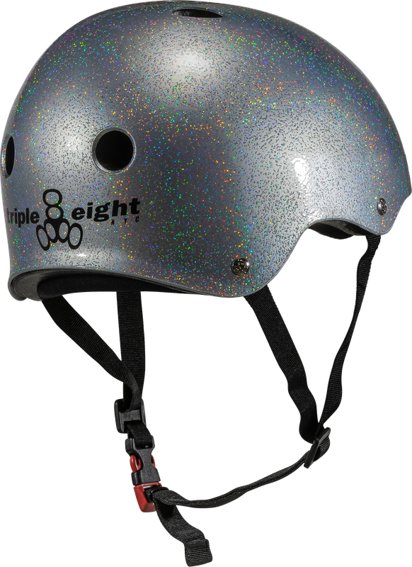 TRIPLE 8 THE CERTIFIED HELMET SS SILVER GLITTER