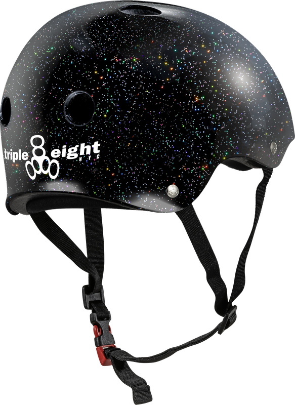 TRIPLE 8 THE CERTIFIED HELMET SS BLACK GLITTER