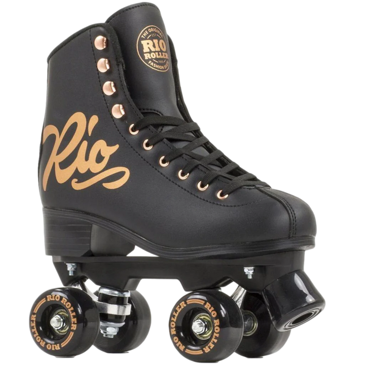 RIO ROLLER ROSE BLACK SKATES