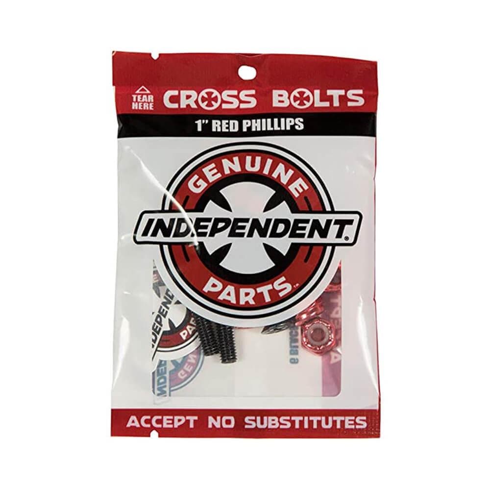 Independent Skateboard Hardware 1 Phillips Black Red