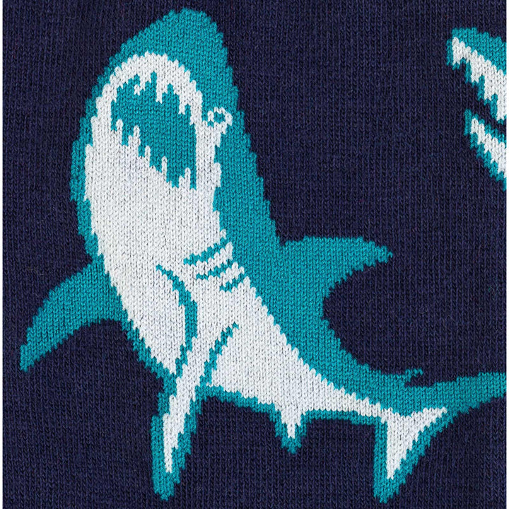 Sock It To Me Shark Attack Mens Crew Sock