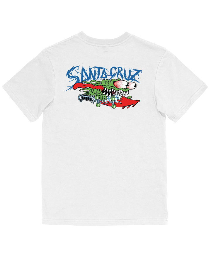 Santa Cruz Meek Sc Slasher Short Sleeve T-shirt White