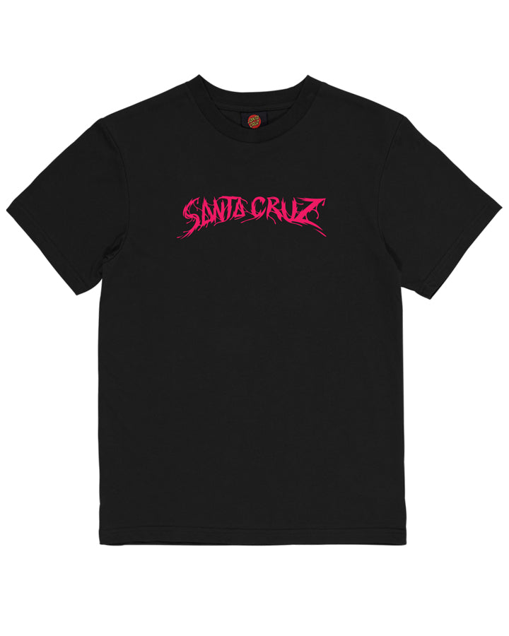 Santa Cruz Meek Sc Slasher Hand Short Sleeve T-shirt Black