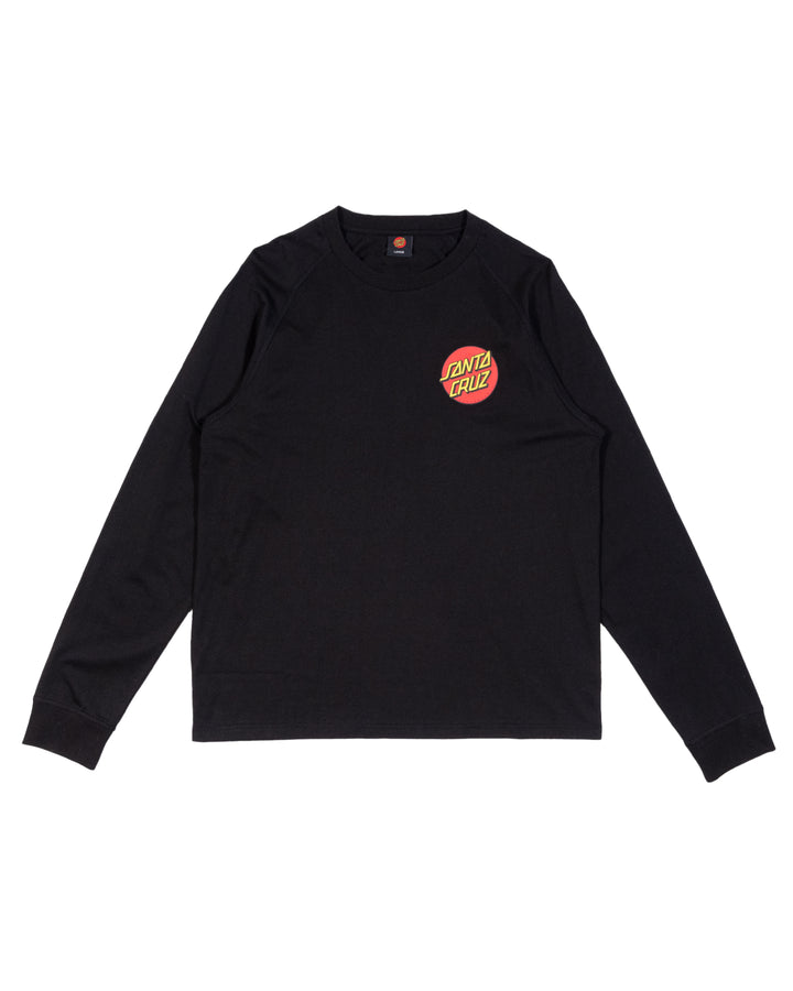 Santa Cruz Classic Dot Mens Long Sleeve T-shirt Black