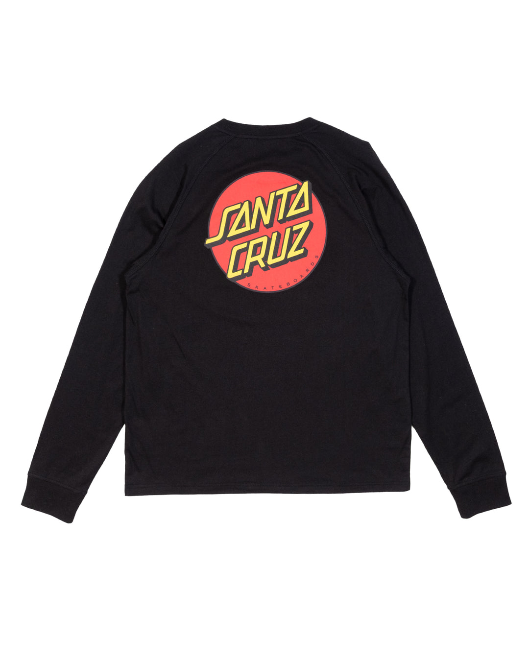 Santa Cruz Classic Dot Mens Long Sleeve T-shirt Black