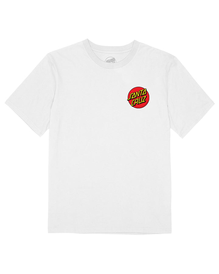 Santa Cruz Classic Dot Mens Short Sleeve T-shirt White