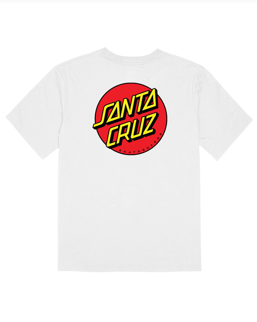Santa Cruz Classic Dot Mens Short Sleeve T-shirt White