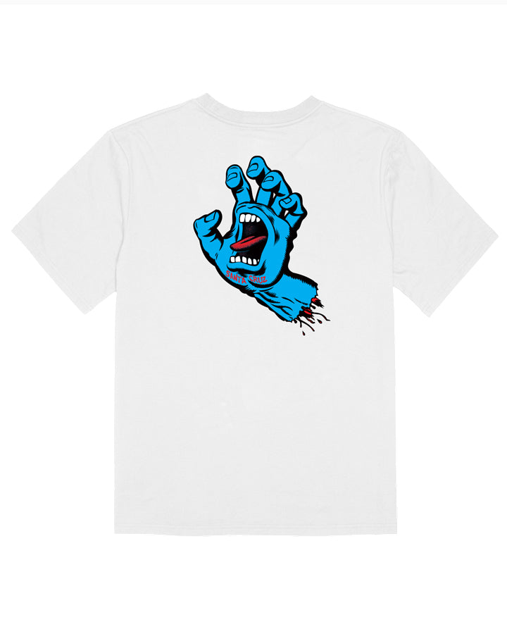Santa Cruz Screaming Hand Mens Short Sleeve T-shirt White