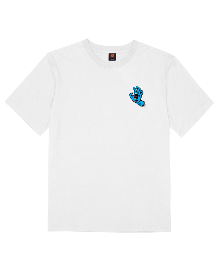 Santa Cruz Screaming Hand Mens Short Sleeve T-shirt White