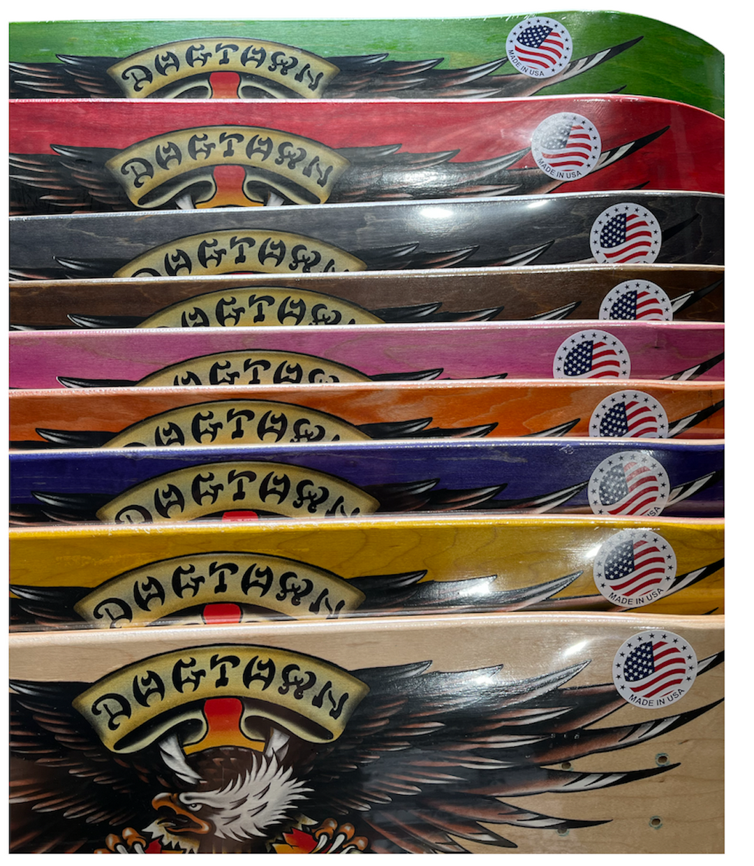 Dogtown 8.0 Proud Bird Assorted Stain Skateboard Deck