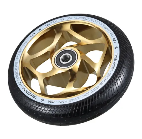 Envy 120mm x 30mm Tri Bearing Wheel |Gold/black EACH